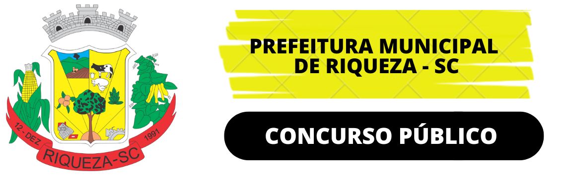 Prefeitura de Riqueza - SC abre edital de Concurso Público de Enfermagem
