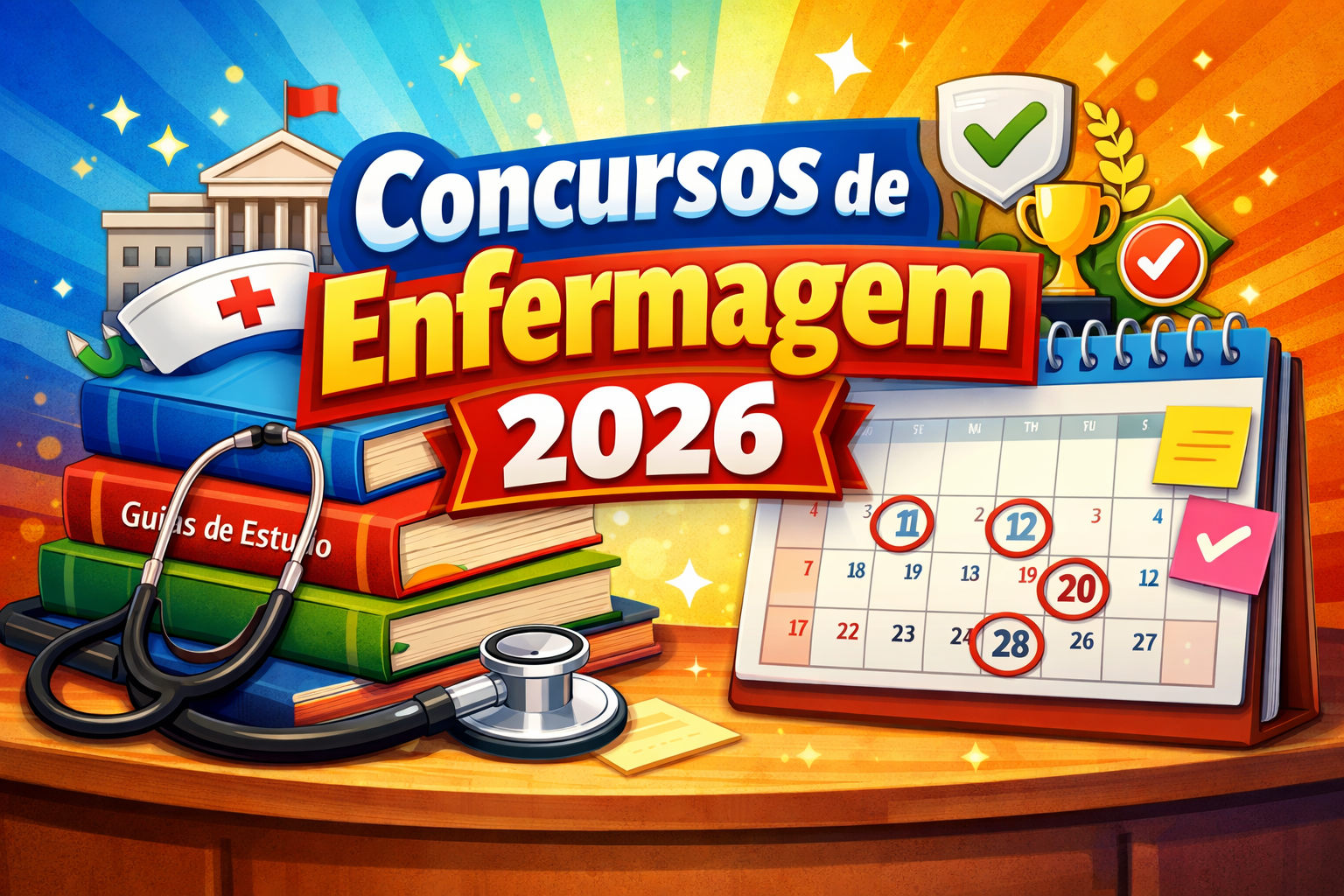 10 Concursos de Enfermagem Abertos e Previstos pra Ficar de Olho em 2026